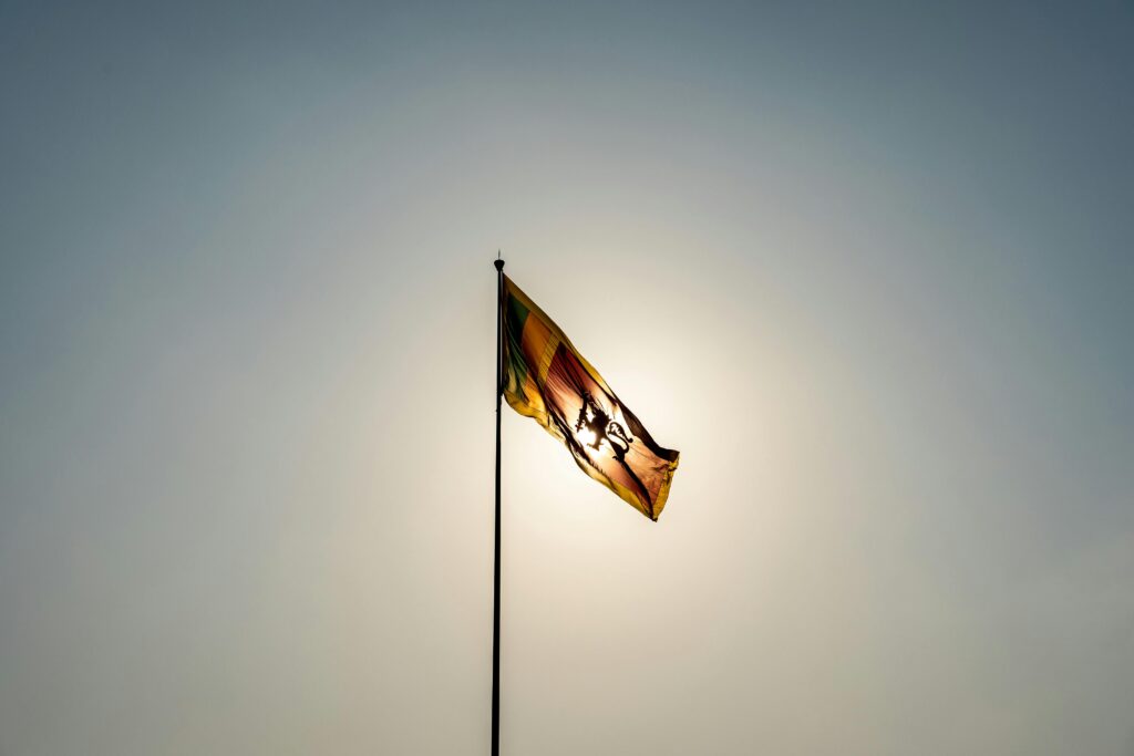 sri lanka travel blog - Sri Lankan Flag